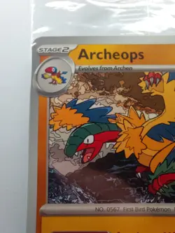 Limited Edition SEALED Pokemon Card Archeops - Chicago Pokemon Fossil Exhibition - Image 4