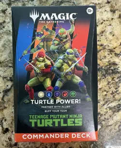 Sealed Wizards of the Coast MTG TMNT Turtle Power Commander Starter Deck English - Image 1