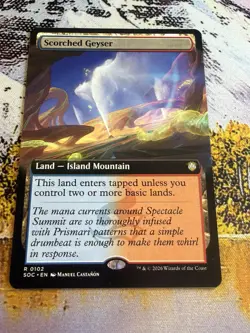 Scorched Geyser - Extended Art Commander: Secrets of Strixhaven MTG - Image 2