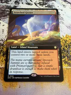 Scorched Geyser - Extended Art Commander: Secrets of Strixhaven MTG - Image 4