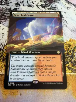 Scorched Geyser - Extended Art Commander: Secrets of Strixhaven MTG - Image 5