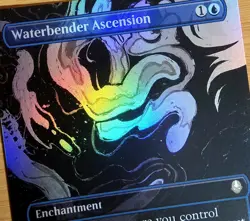 X 1 Waterbender Ascension Borderless, Foil NM-M Avatar 310 MTG Magic - Image 1