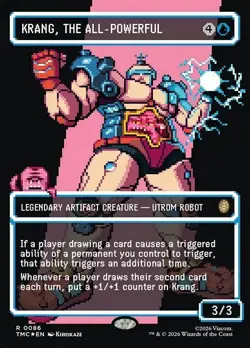 Krang, the All-Powerful x1 1x Borderless SURGE FOIL TMC TMNT NM MTG - Image 1