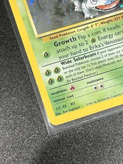 Erika's Venusaur 4/132 Gym Challenge Holo Rare Unlimited 90 HP English 2000 - Image 4