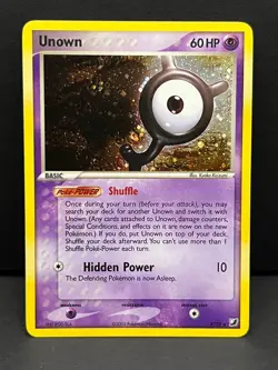 Unown Y/28 Holo Rare Unseen Forces Pokemon Lightly Played - Image 1