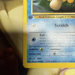Misty's Psyduck 1st Edition Gym Heroes 54/132 Uncommon Pokemon Card - Image 4
