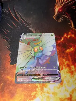 Pokemon Butterfree VMAX Full Art Secret Rare Holo 190/189 Darkness Ablaze Card - Image 1