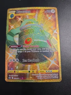 Pokemon TCG Bronzong Secret Rare Holo Swsh06 Chilling Reign 223/198 - Image 1