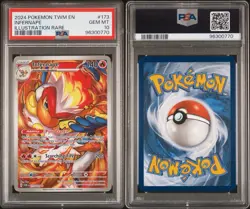 2024 POKEMON TWM EN-TWILIGHT MASQUERADE ILLUSTRATION RARE #173 INFERNAPE PSA 10 - Image 1