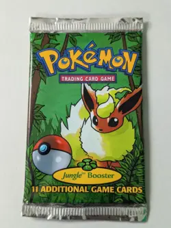 1999 Pokemon Jungle Unlimited Booster Pack - Image 1