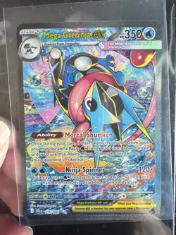 Pokemon Mega Greninja EX 116/086 Full Art Holo Ultra Rare Mortal Shuriken - Image 1