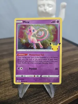 Pokemon TCG Mew 011/025 Holo Rare 25th Celebrations Near Mint - Image 1