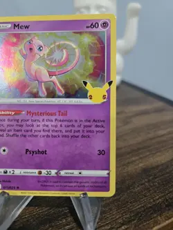 Pokemon TCG Mew 011/025 Holo Rare 25th Celebrations Near Mint - Image 5