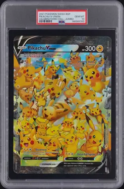 PIKACHU V-UNION 2021 POKEMON SWSH CELEBRATIONS COLLECTION - JUMBO PSA 10 - Image 1
