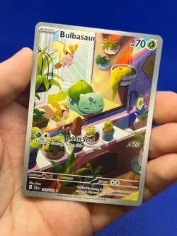 Pokemon SV07 Stellar Crown Bulbasaur 143/142 Illustration Rare IR NM - Image 2