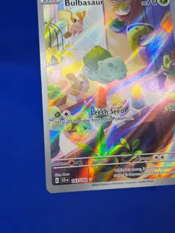 Pokemon SV07 Stellar Crown Bulbasaur 143/142 Illustration Rare IR NM - Image 5