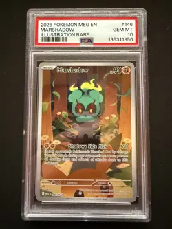 Pokemon TCG Marshadow 146/132 Illustration Rare Mega Evolution PSA 10 - Image 1