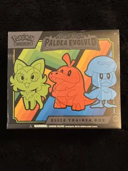 Pokemon TCG: Paldea Evolved - Scarlet & Violet - Elite Trainer Box (ETB) Sealed - Image 1