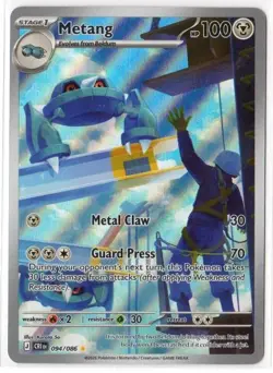 Metang 094/086 Illustration Rare Pokemon ME04: Chaos Rising NM - Image 1