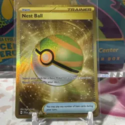 Pokemon Nest Ball 255/198 SV01 Scarlet & Violet Gold Secret Rare NM - Image 1