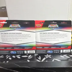 Pokemon Prismatic Evolutions Tech Sticker Collection Sylveon Vaporeon Glaceon - Image 2