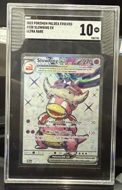Pokemon 2023 SV Paldea Evolved Slowking EX #238/193 Ultra Rare SGC 10 - Image 1