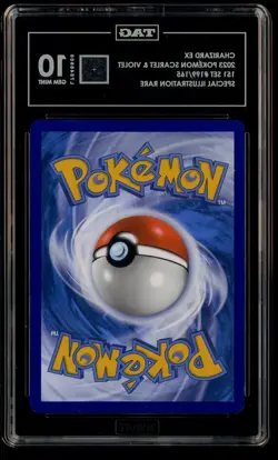 2023 Pokemon 151 MEW EN 199/165 Charizard ex Special Illustration Rare TAG 10 - Image 3