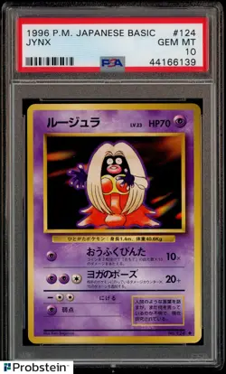1996 Pokemon Japanese Basic #124 Jynx PSA 10 GEM MINT - Image 1