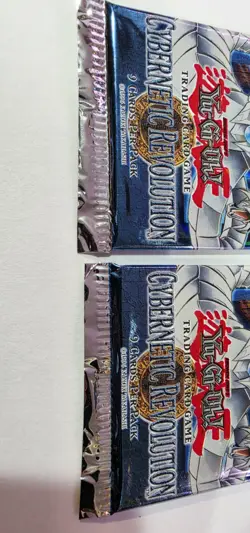 2x Lot Yugioh Cybernetic Revolution 1st Edition Hobby Packs Sealed 1996 Boosters - Image 3
