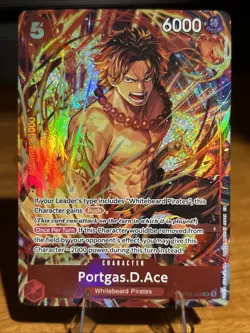 One Piece Illustration Box Vol. 5 Promo Portgas D. Ace ST15-005 SR English - Image 1