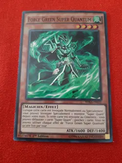 FORCE GREEN SUPER QUANTUM WIRA-FR031 HOLO 1ERE EDITION RARE CARTE YU-GI-OH! FR - Image 1
