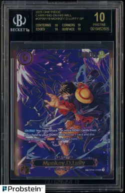 2025 One Piece Carrying on His Will OP09119 Monkey D Luffy SP BGS 10 BLACK LABEL - Image 1