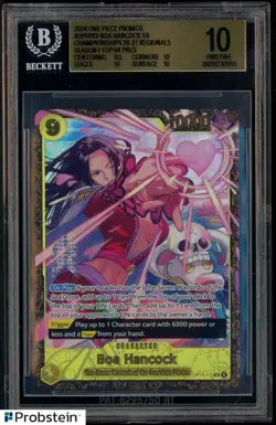 2026 One Piece Promos #OP14112 Boa Hancock Championships Regionals Top 64 BGS 10 - Image 1