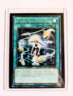Yu-Gi-Oh Sky Striker Mecha Hornet Drones JUSH-EN053 Collector's Rare NM/MINT - Image 1