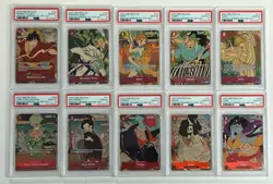 Lot of (10) PSA 10 Sequential One Piece English 1st Anniversary Set w/ Luffy - Image 1