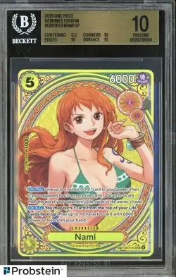 2026 One Piece Heroines Edition EB03 EB03053 #053 Nami SP BGS 10 PRISTINE - Image 1