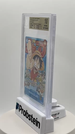 2022-24 One Piece Promos P033 Monkey D Luffy Textured Chmp Event Finalist BGS 10 - Image 2