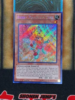 Yugioh Berry Magician Girl MVP1-ENS14 Secret Rare 1st Ed NM - Image 1