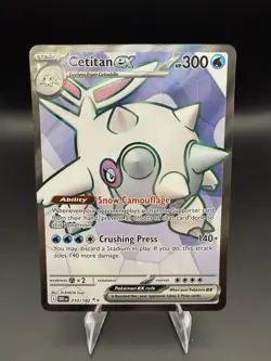 Cetitan EX 210/182 Holo Ultra Rare Pokemon TCG Card Mint Condition - Image 1