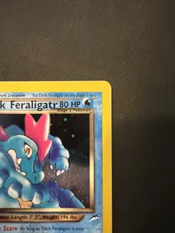Pokemon Card Dark Feraligatr 80 HP Holo Rare Neo Genesis 5/111 MP - Image 3