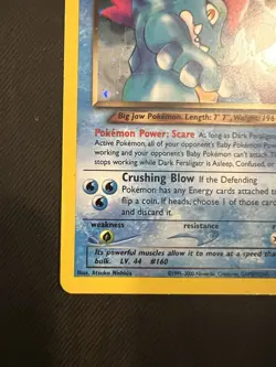 Pokemon Card Dark Feraligatr 80 HP Holo Rare Neo Genesis 5/111 MP - Image 5