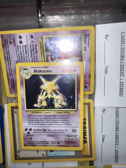Alakazam 1/102 Holo Rare Base Set Pokemon Card WOTC | NM - Image 3
