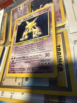 Alakazam 1/102 Holo Rare Base Set Pokemon Card WOTC | NM - Image 4