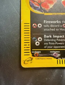 Pokemon Card- Houndoom-Aquapolis-Holo-H11/H32-Rare-NoCrystal-ENG-Very Played - Image 4