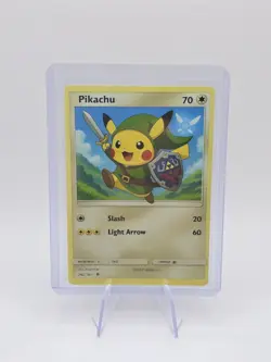 Lefend of Zelda Link X Pikachu Pokemon Custom Card - Image 3