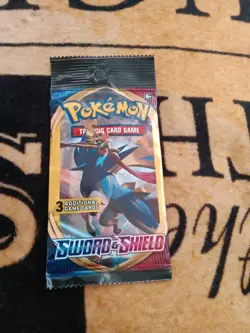 2020 POKEMON TCG SWORD & SHIELD BASE SET 3 CARD BOOSTER PACK SEALED - Image 1