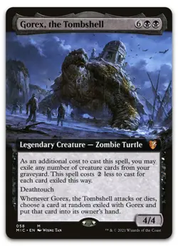 Gorex, the Tombshell (Extended Art) #58 (NM) Midnight Hunt MIC Magic MTG - Image 1