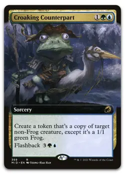 Croaking Counterpart (Extended Art) #369 (NM) Midnight Hunt MID Magic MTG - Image 1