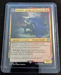 MTG - x2 Garland, Knight of Cornelia - Final Fantasy - Pack Fresh!! - Image 2