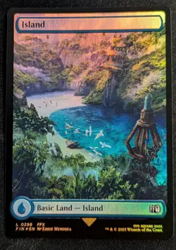 MTG - Island #0298 FOIL -Final Fantasy - Pack Fresh!! - Image 1